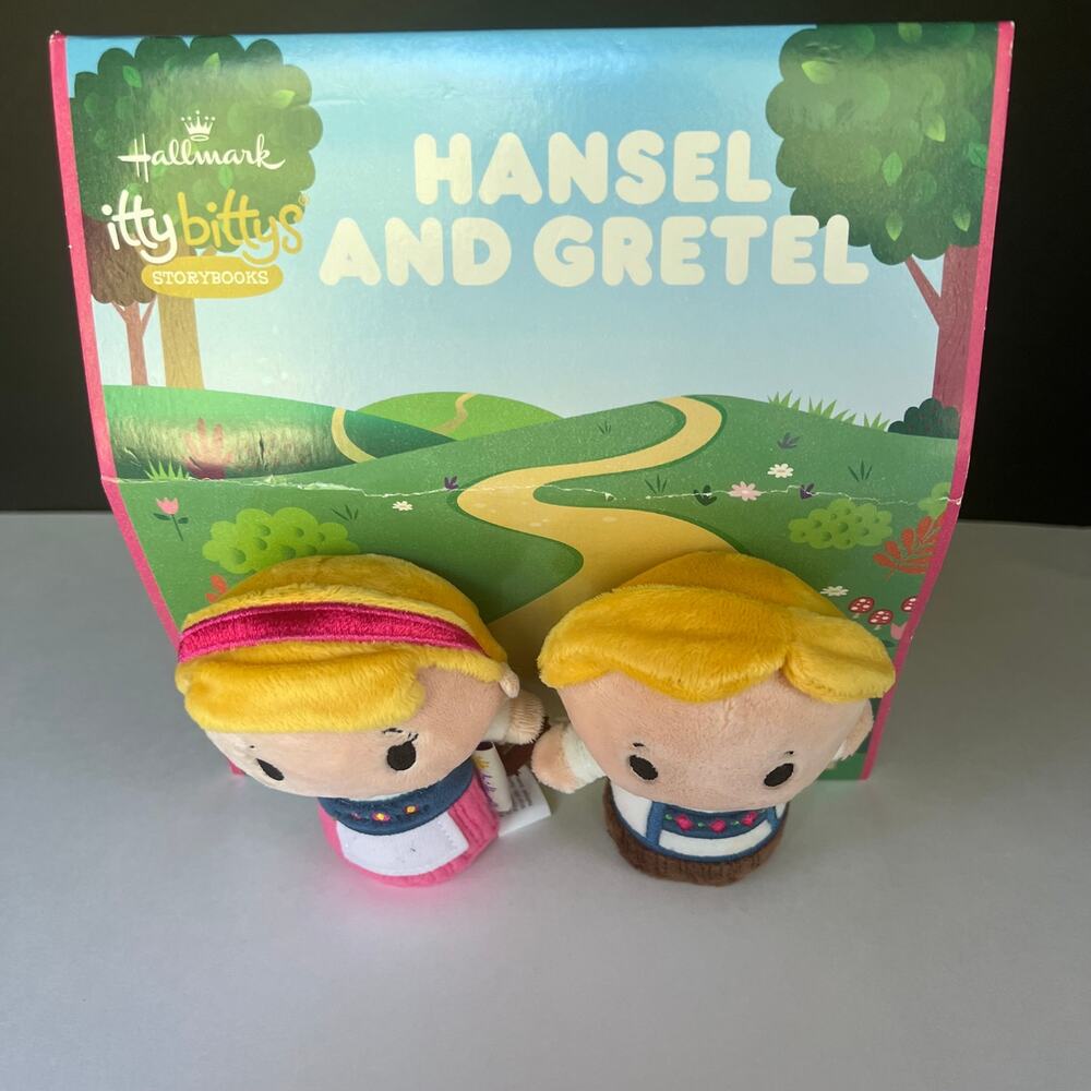 Hansel Gretel Itty Bittys Hallmark‎ Plush Set 2 Plush Stuffed Toys NEW - Picture 4 of 5